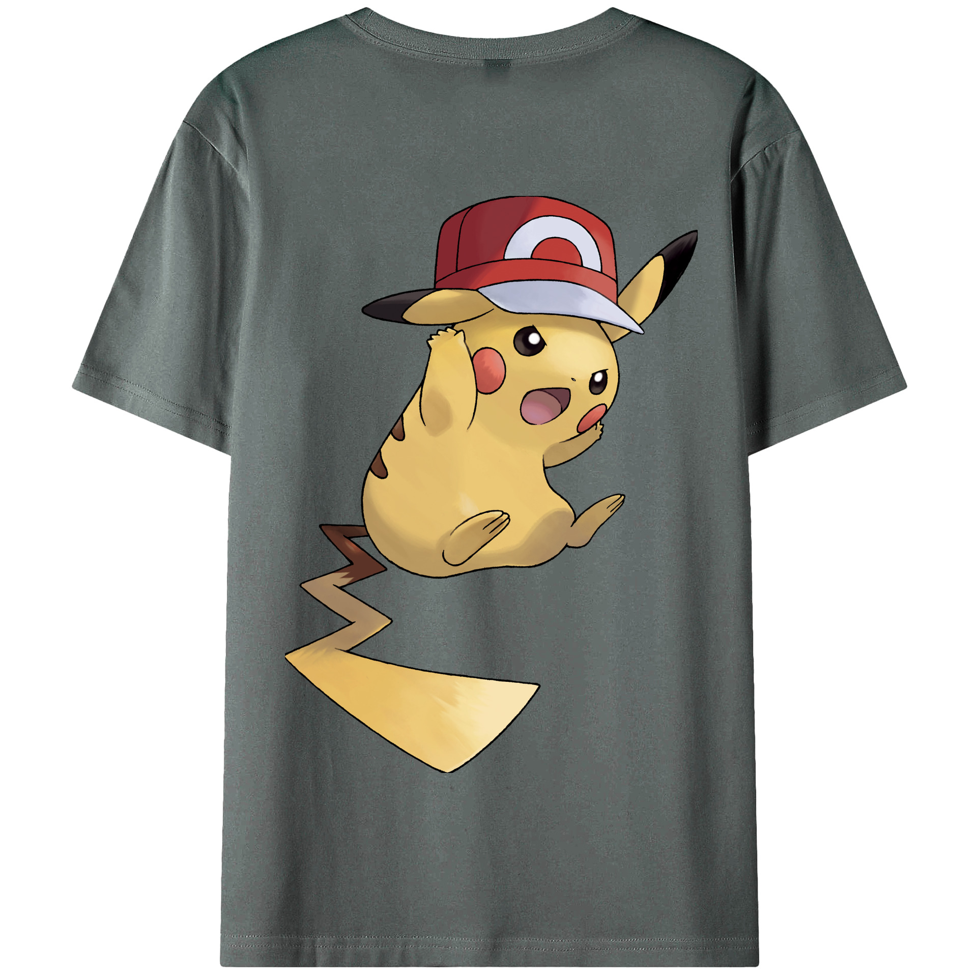 （画像用） ポケットモンスター Pokémon 綿100％半袖Tシャツ（背面プリント）